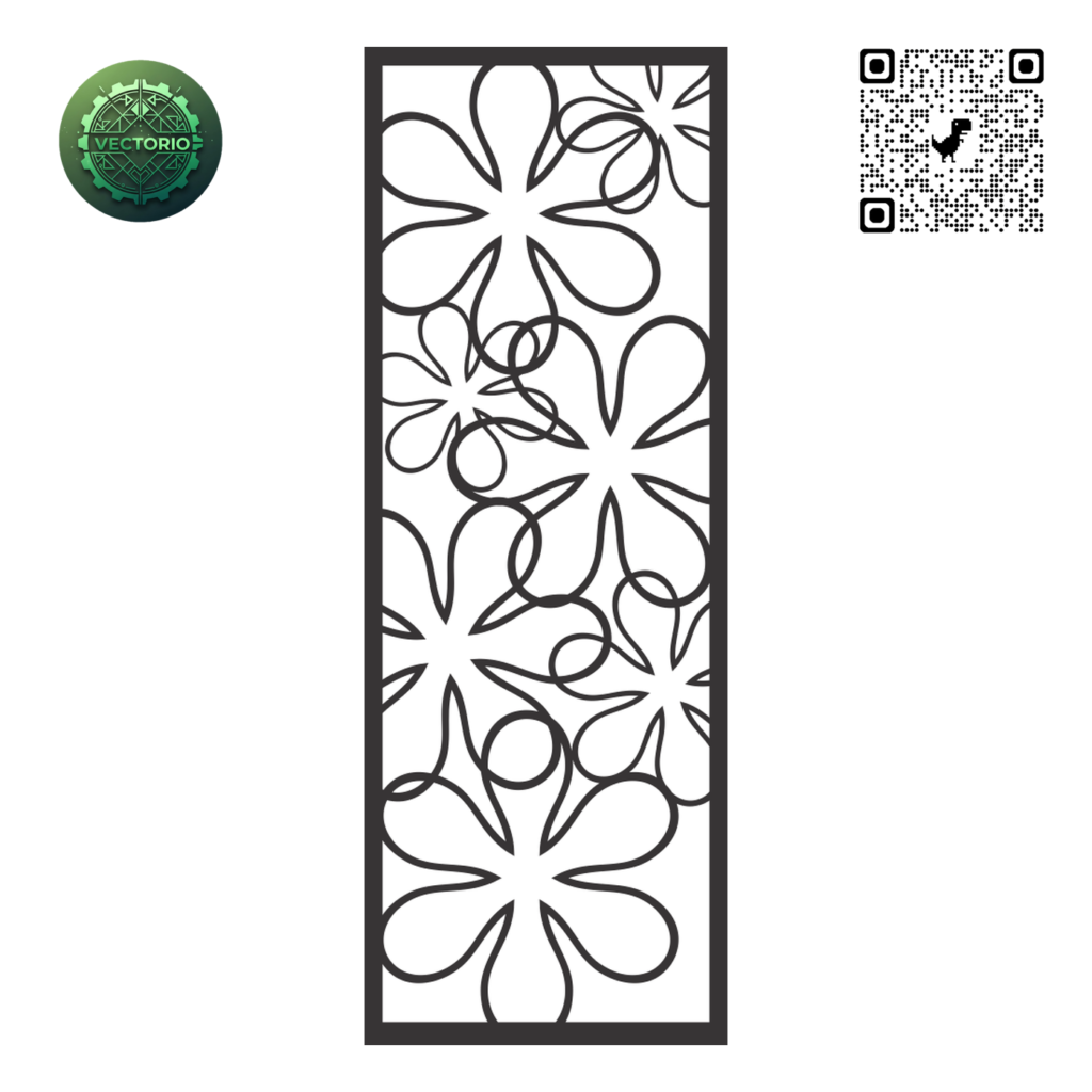 DECORATIVE WALL PANEL 169 vector design for laser cutting and engraving
