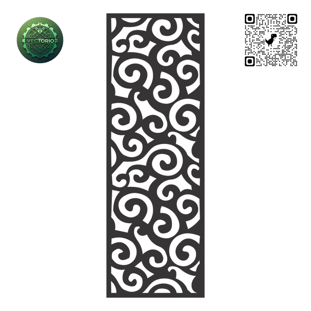DECORATIVE WALL PANEL 174 vector design for laser cutting and engraving