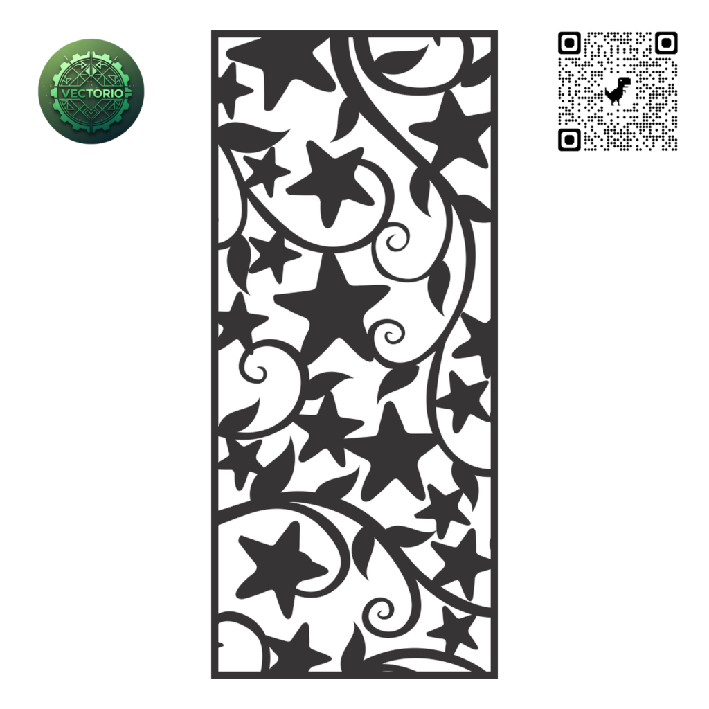 DECORATIVE WALL PANEL 175 vector design for laser cutting and engraving