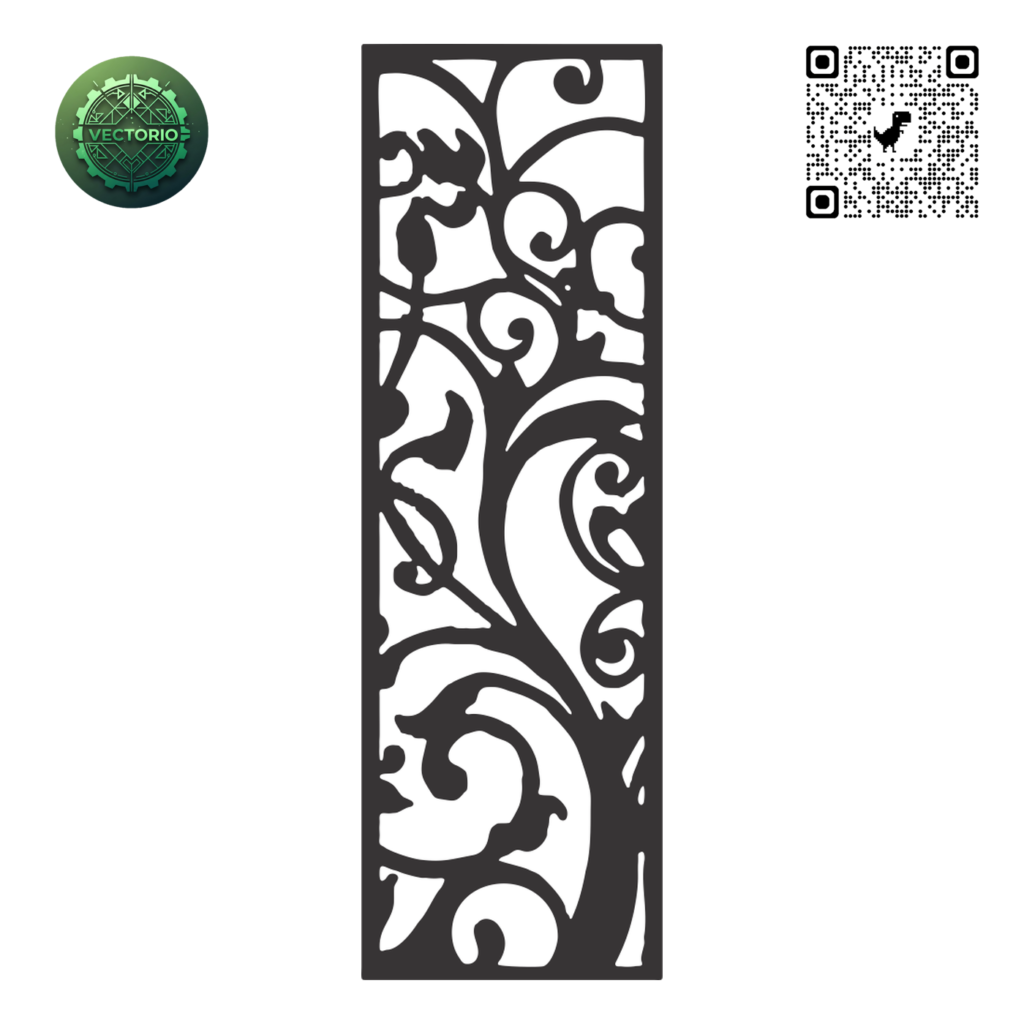 DECORATIVE WALL PANEL 180 vector design for laser cutting and engraving