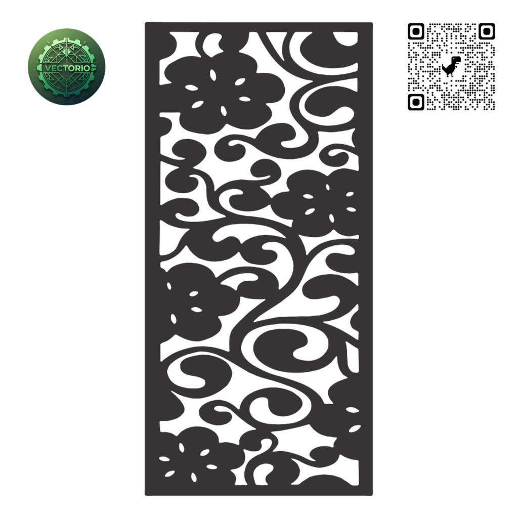DECORATIVE WALL PANEL 187 vector design for laser cutting and engraving