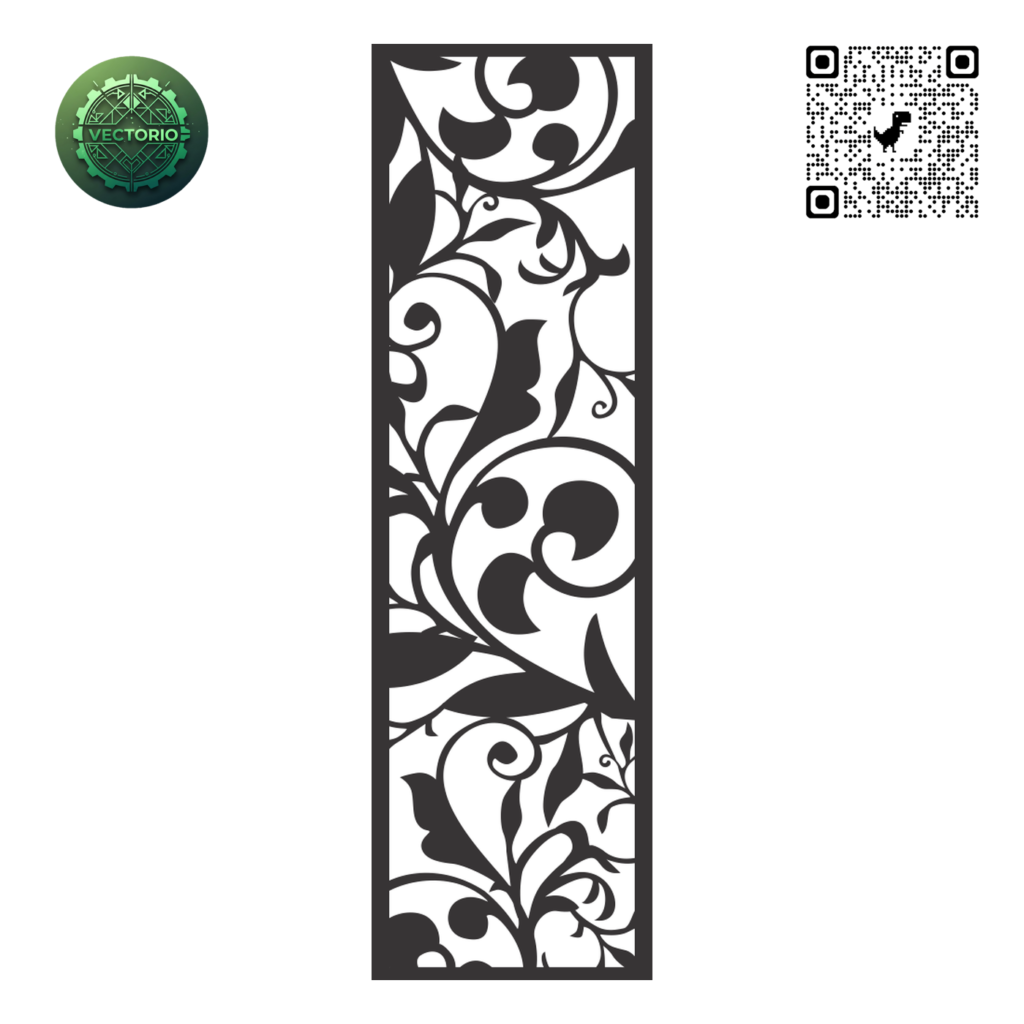 DECORATIVE WALL PANEL 190 vector design for laser cutting and engraving