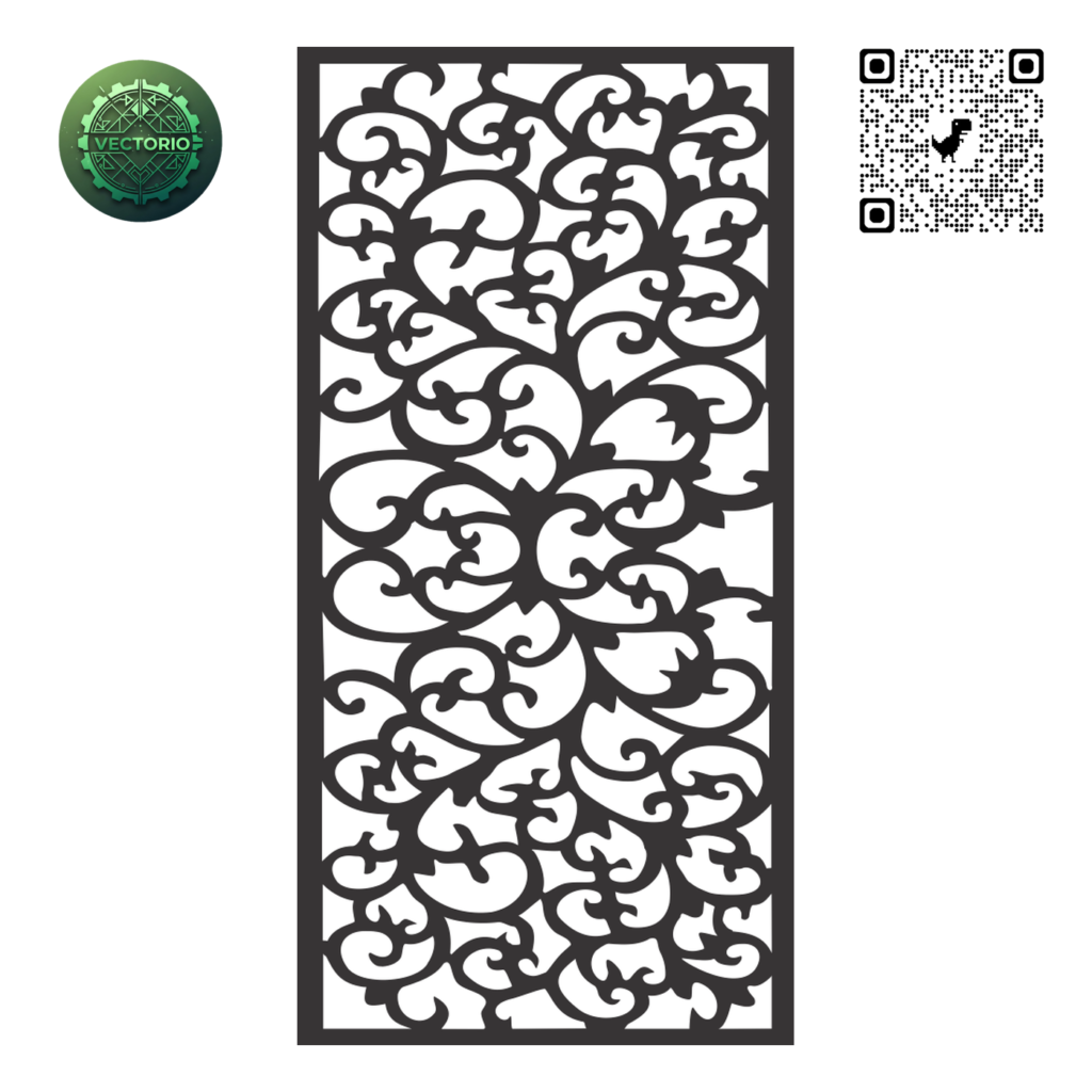 DECORATIVE WALL PANEL 194 vector design for laser cutting and engraving