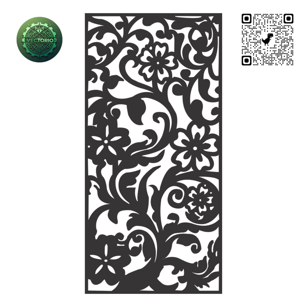 DECORATIVE WALL PANEL 197 vector design for laser cutting and engraving