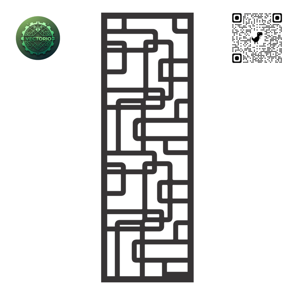 DECORATIVE WALL PANEL 201 vector design for laser cutting and engraving