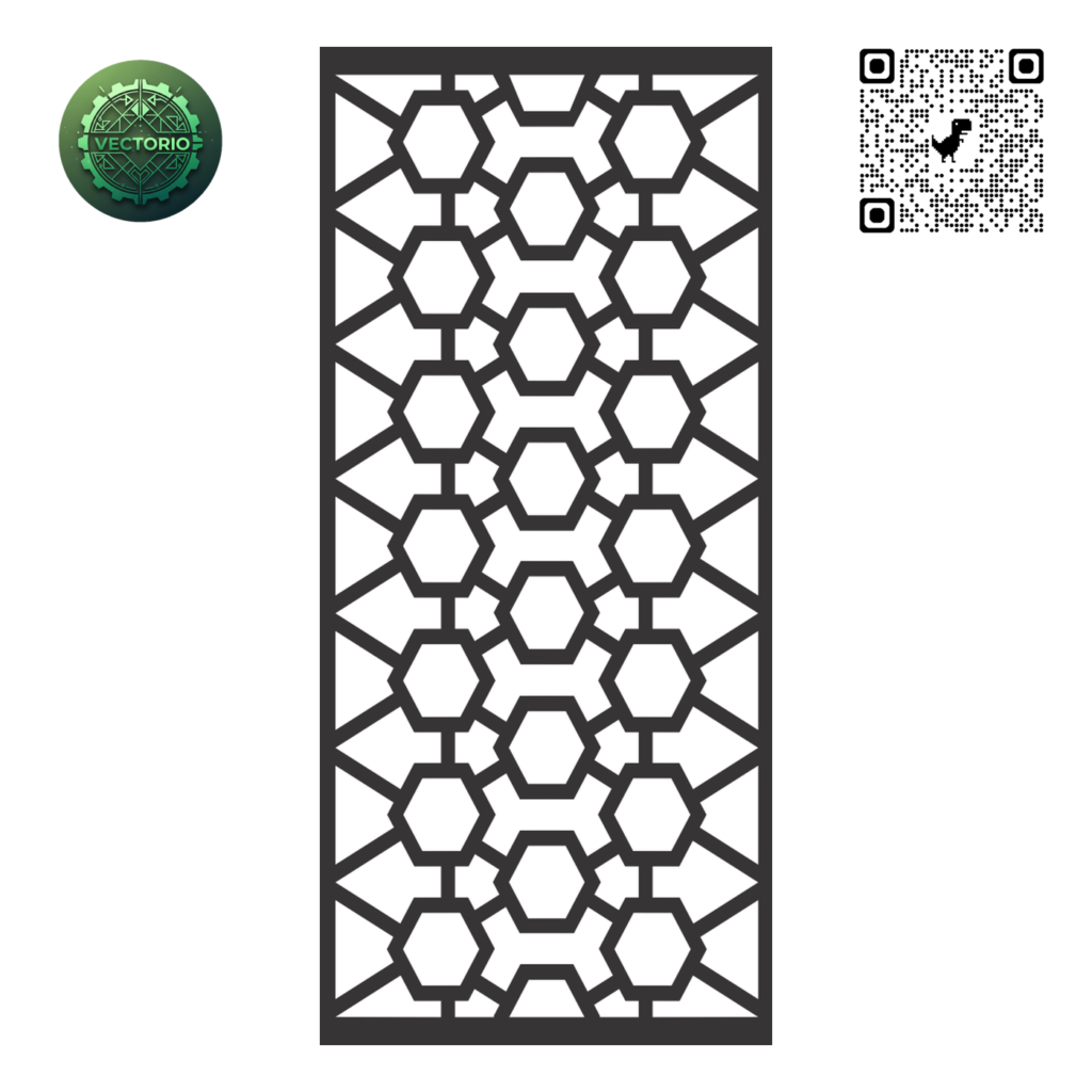 DECORATIVE WALL PANEL 202 vector design for laser cutting and engraving