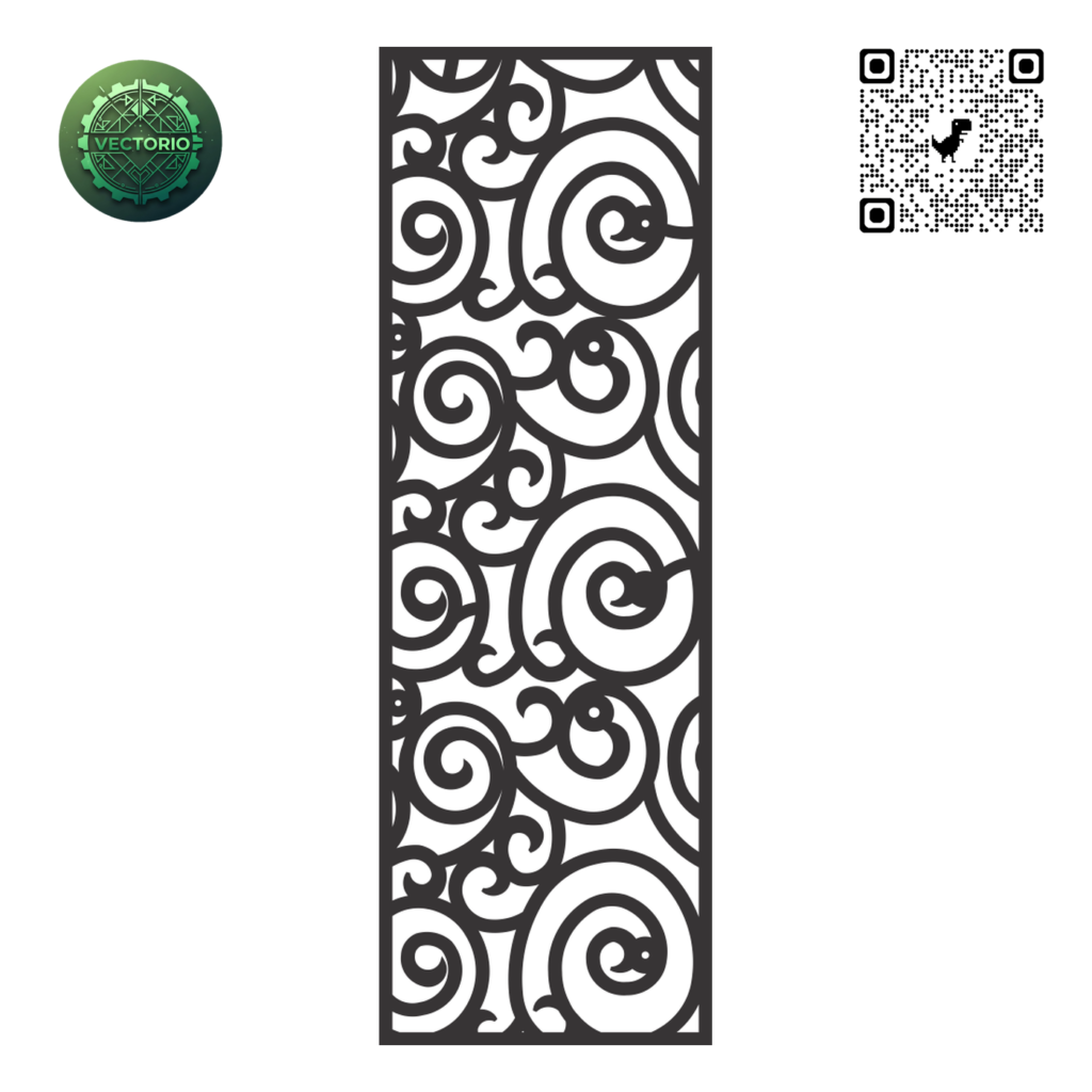 DECORATIVE WALL PANEL 203 vector design for laser cutting and engraving