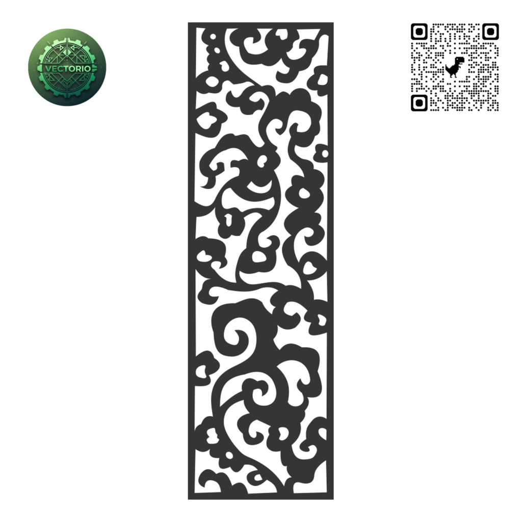DECORATIVE WALL PANEL 205 vector design for laser cutting and engraving