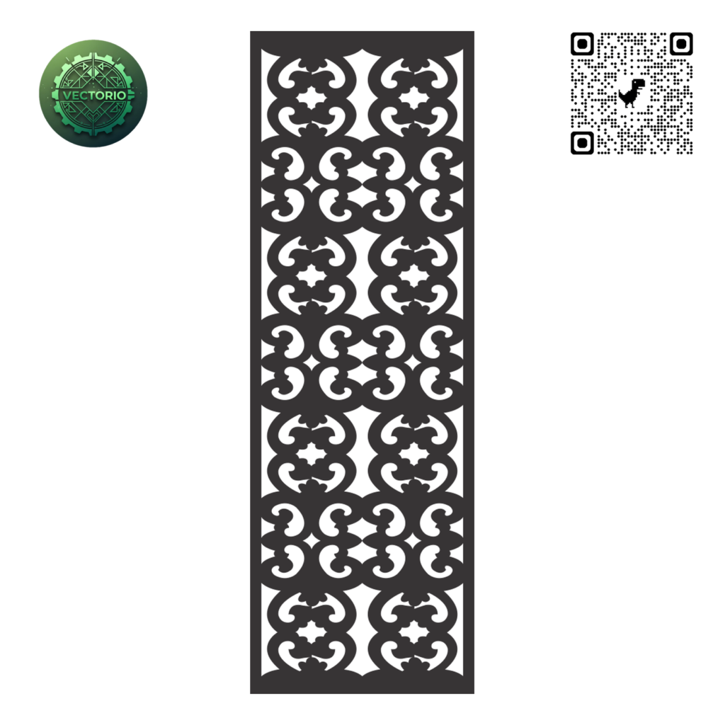 DECORATIVE WALL PANEL 206 vector design for laser cutting and engraving