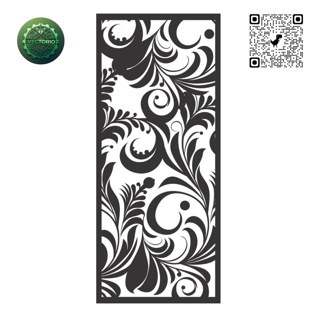 DECORATIVE WALL PANEL 29 vector design for laser cutting and engraving