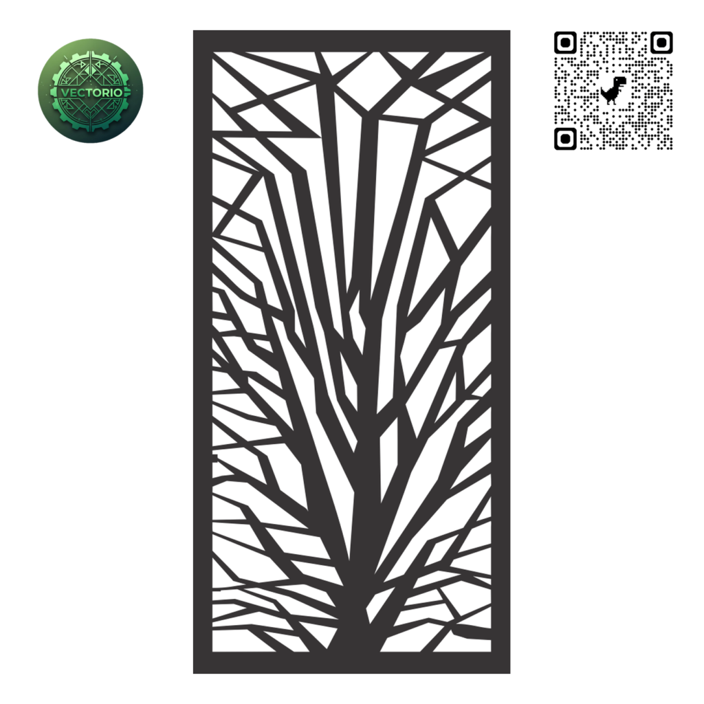 DECORATIVE WALL PANEL 34 vector design for laser cutting and engraving