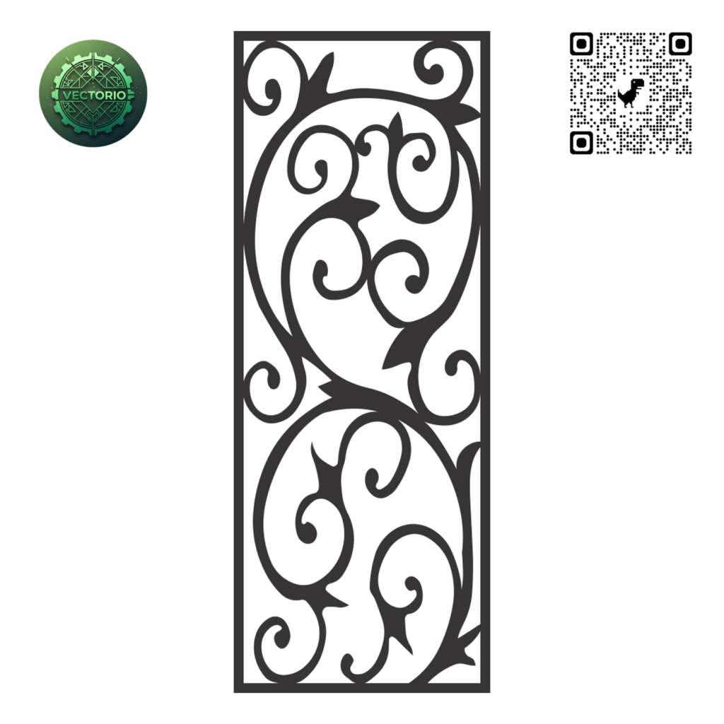 DECORATIVE WALL PANEL 39 vector design for laser cutting and engraving