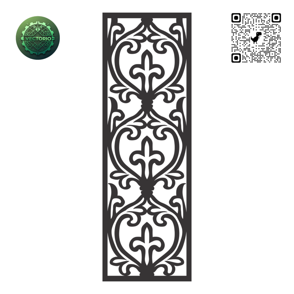 DECORATIVE WALL PANEL 43 vector design for laser cutting and engraving