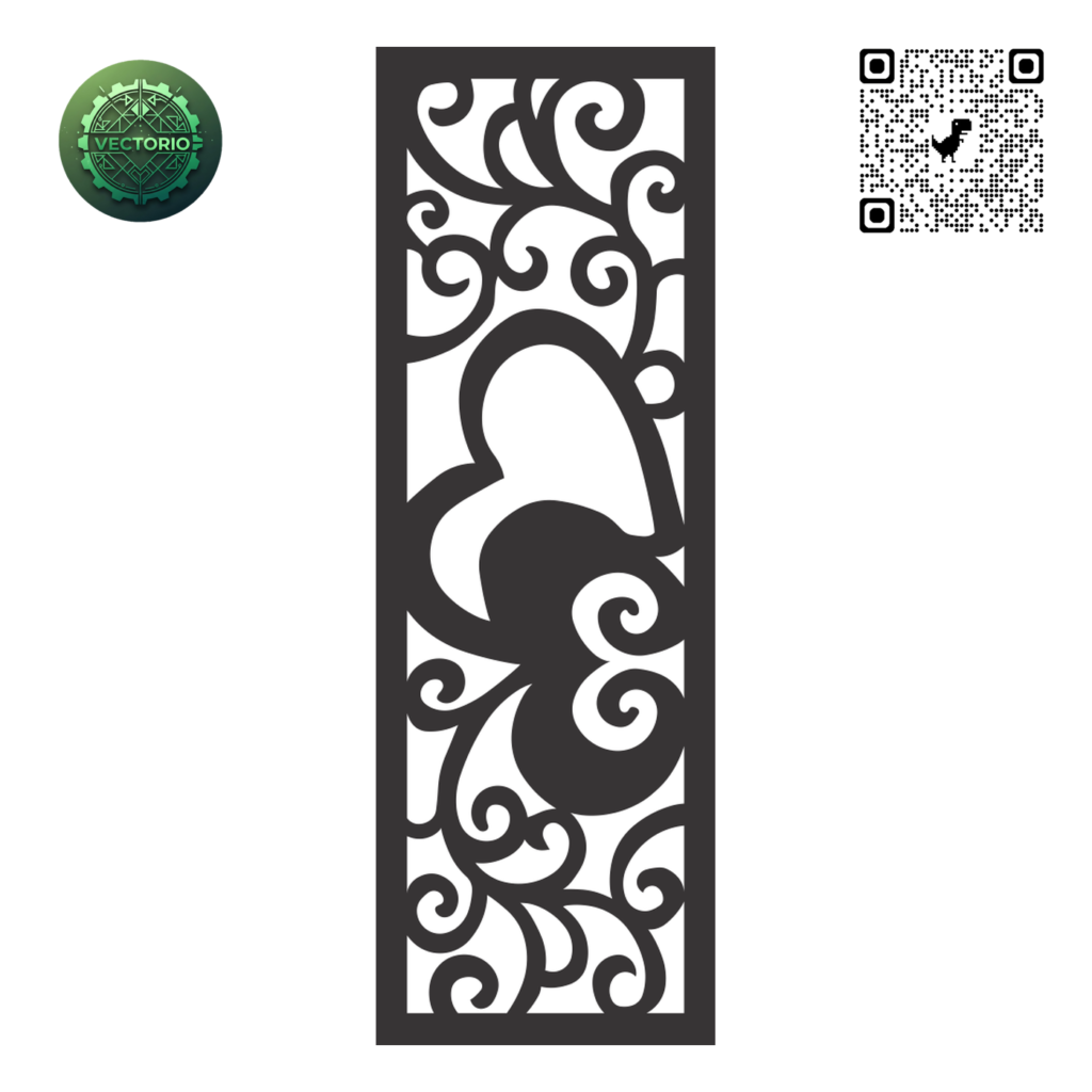 DECORATIVE WALL PANEL 44 vector design for laser cutting and engraving