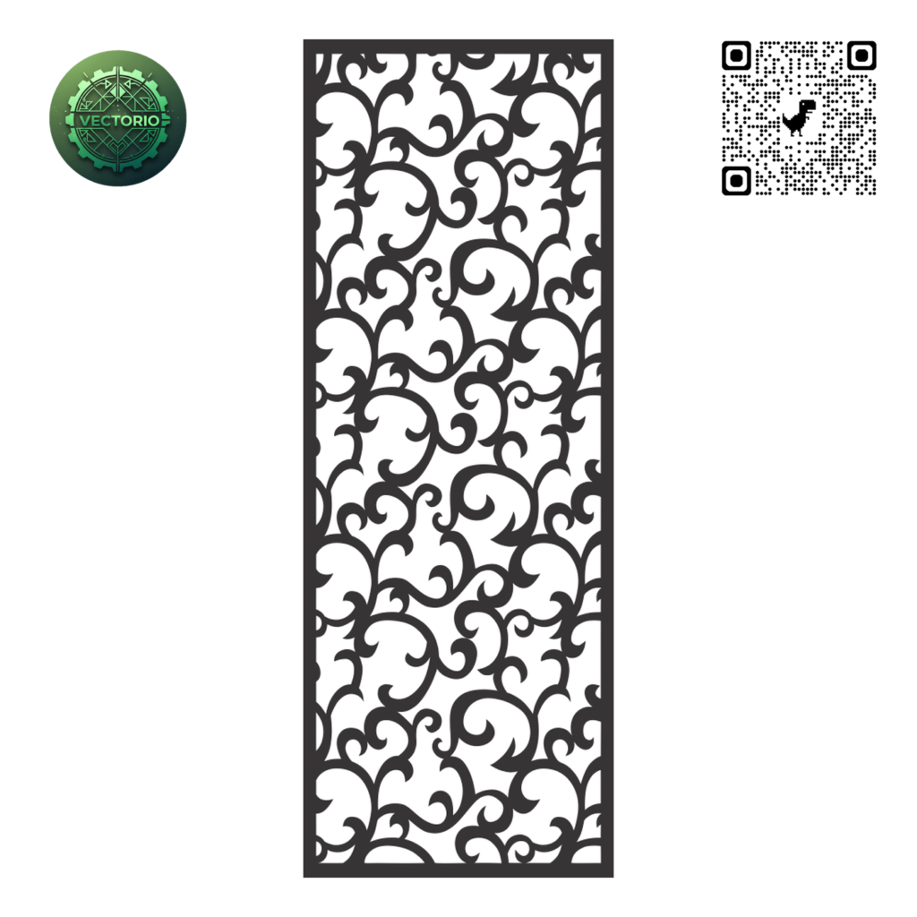 DECORATIVE WALL PANEL 45 vector design for laser cutting and engraving