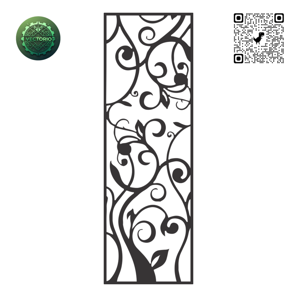 DECORATIVE WALL PANEL 46 vector design for laser cutting and engraving