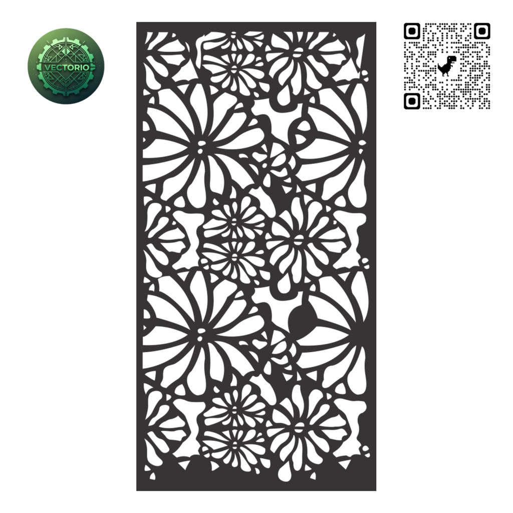 DECORATIVE WALL PANEL 47 vector design for laser cutting and engraving