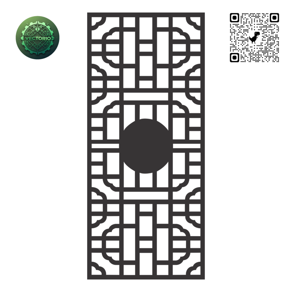 DECORATIVE WALL PANEL 49 vector design for laser cutting and engraving