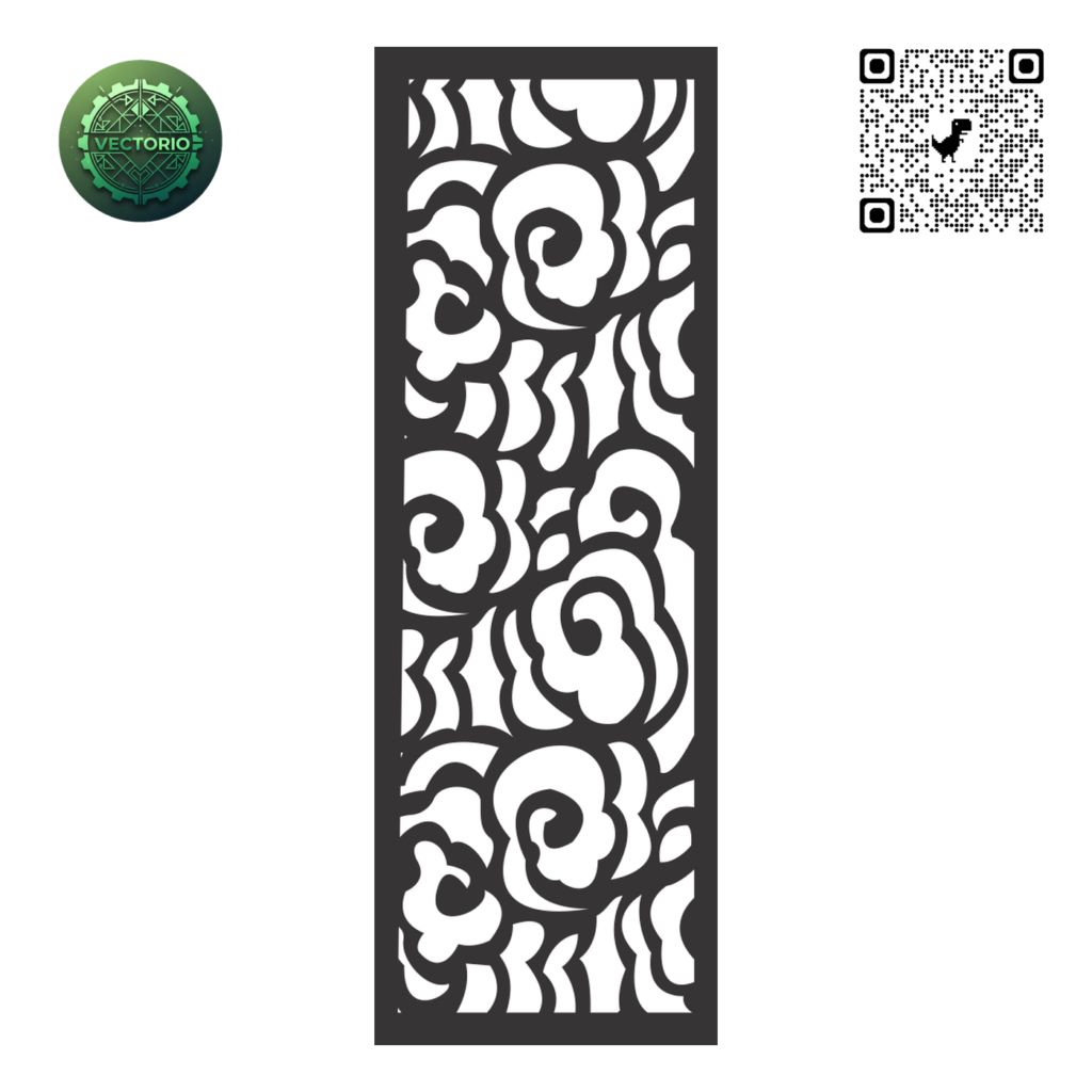 DECORATIVE WALL PANEL 50 vector design for laser cutting and engraving