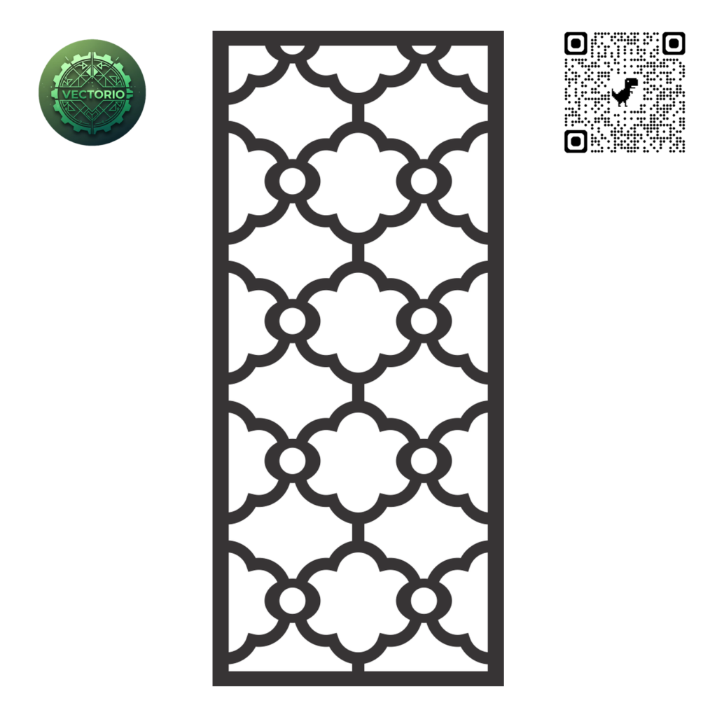 DECORATIVE WALL PANEL 51 vector design for laser cutting and engraving