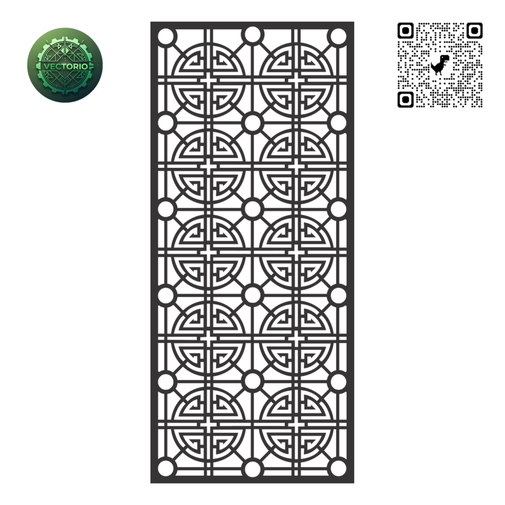 DECORATIVE WALL PANEL 59 vector design for laser cutting and engraving