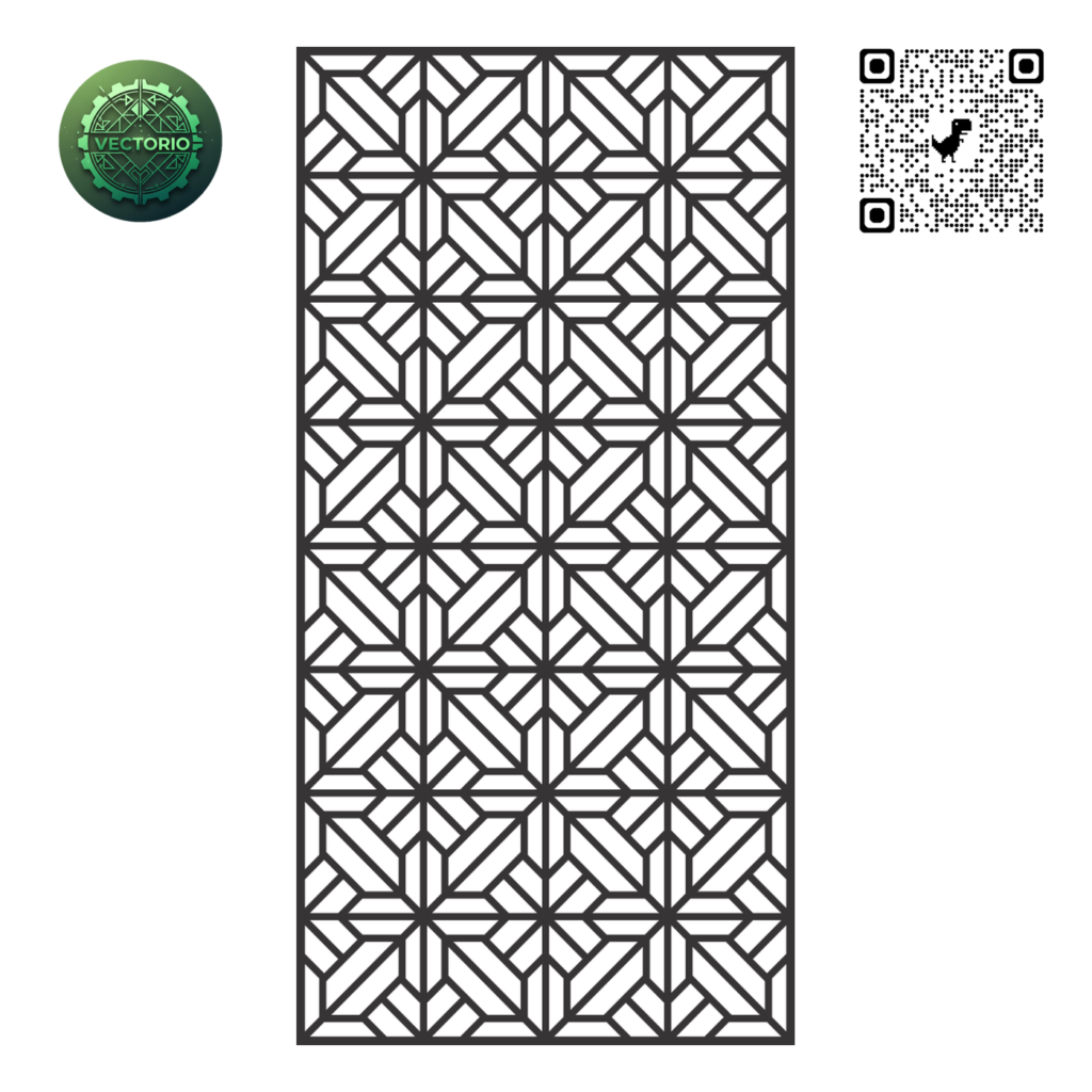 DECORATIVE WALL PANEL 60 vector design for laser cutting and engraving