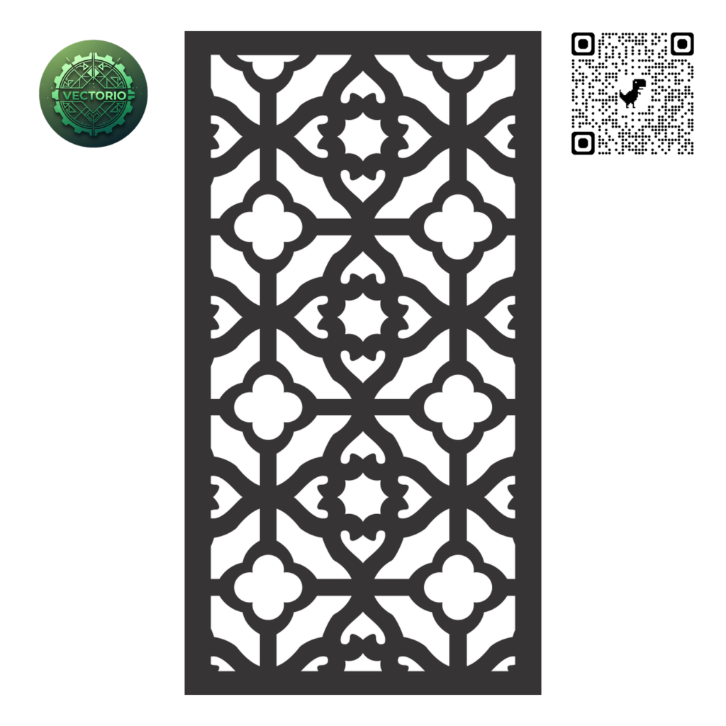 DECORATIVE WALL PANEL 61 vector design for laser cutting and engraving