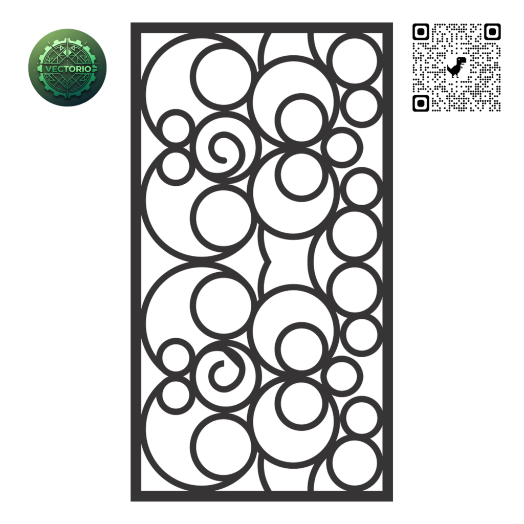 DECORATIVE WALL PANEL 62 vector design for laser cutting and engraving