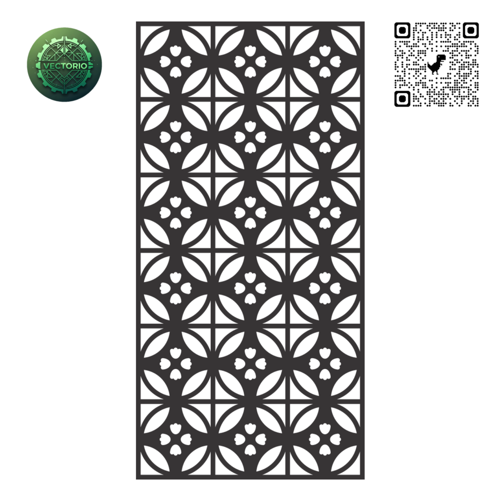 DECORATIVE WALL PANEL 68 vector design for laser cutting and engraving