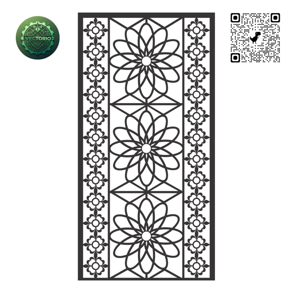 DECORATIVE WALL PANEL 73 vector design for laser cutting and engraving