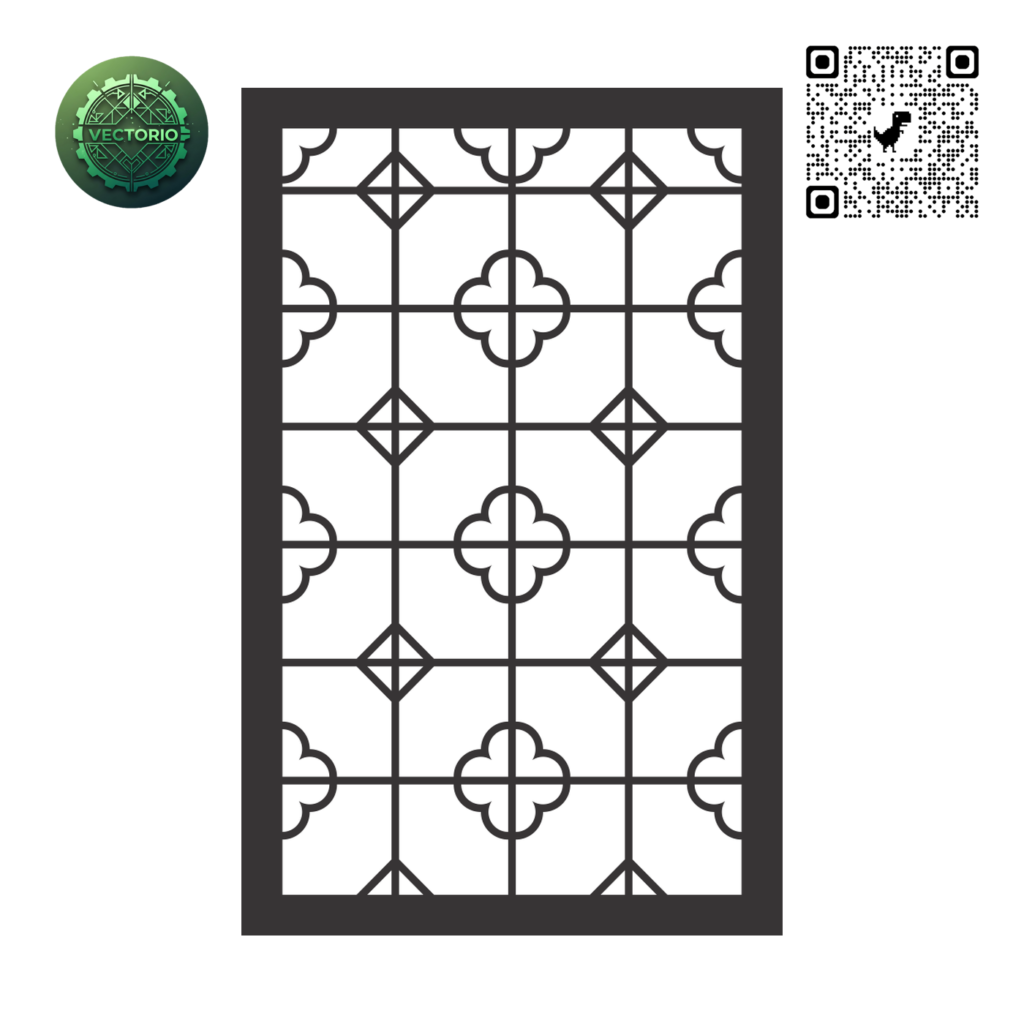 DECORATIVE WALL PANEL 92 vector design for laser cutting and engraving
