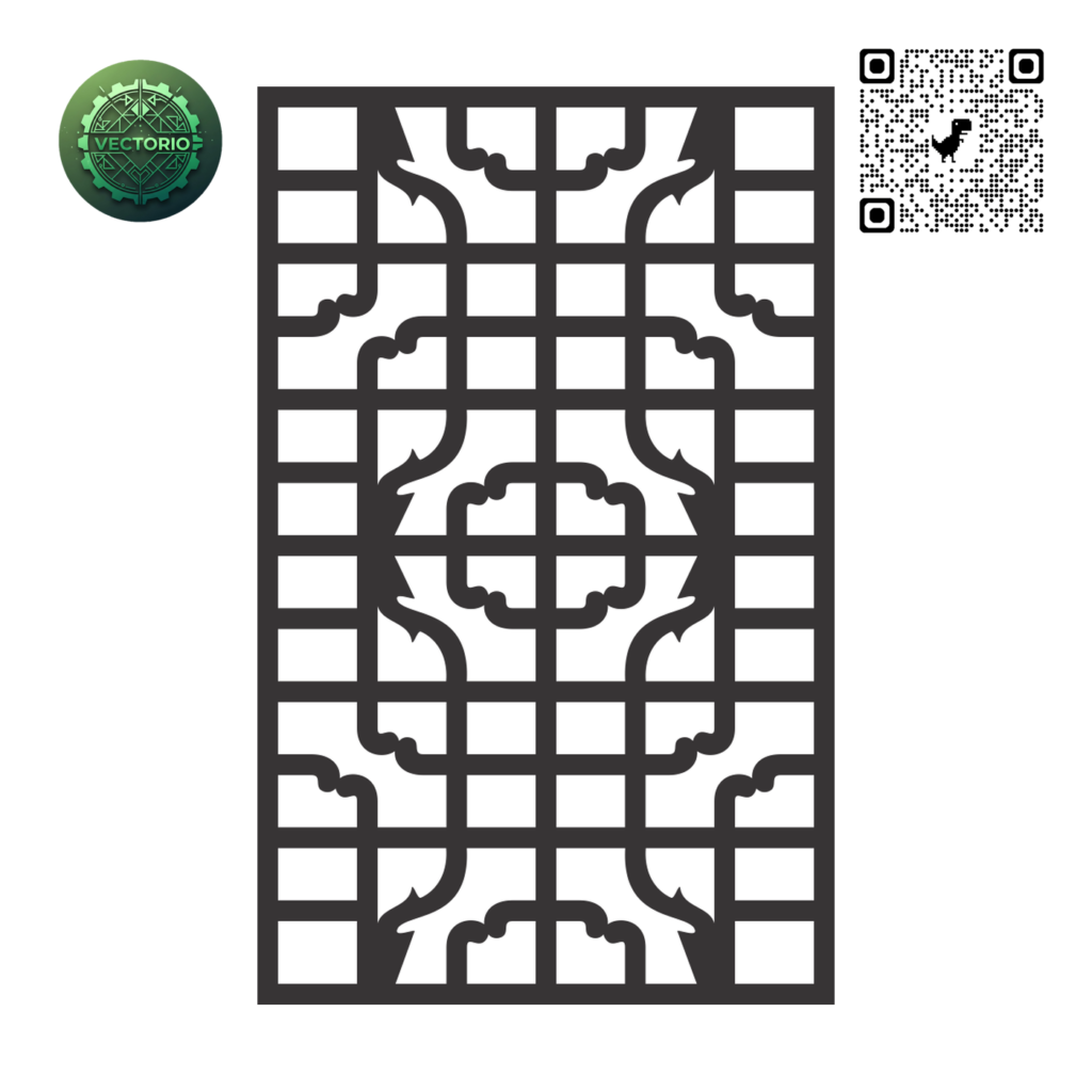 DECORATIVE WALL PANEL 93 vector design for laser cutting and engraving