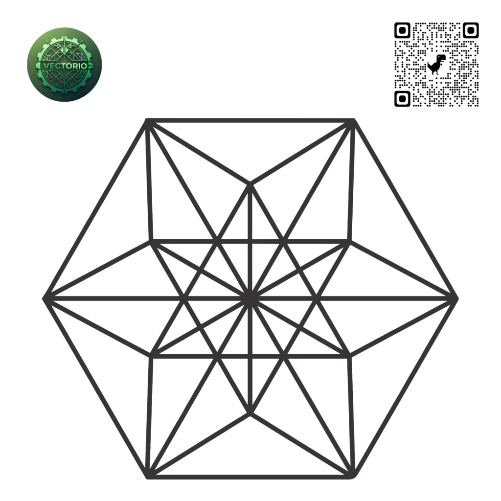 EQUILIBRIUM SACRED GEOMETRY vector design for laser cutting and engraving