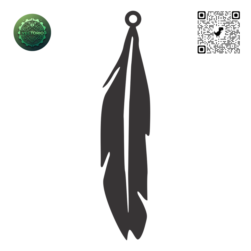 FEATHER 19 vector design for laser cutting and engraving