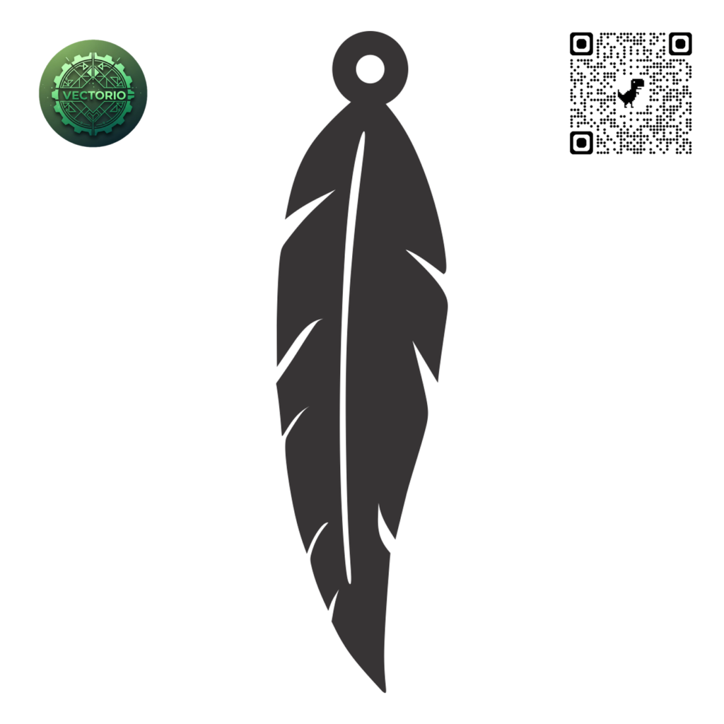 FEATHER 32 vector design for laser cutting and engraving