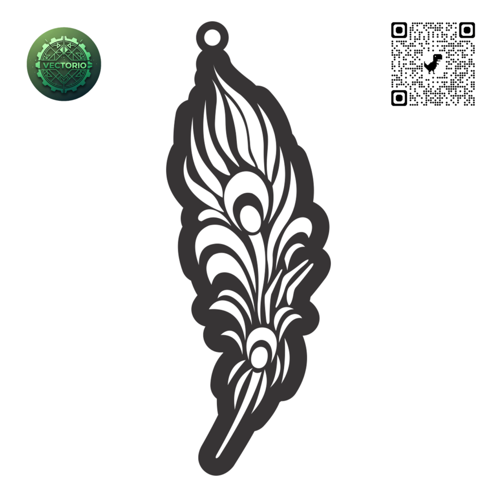 FEATHER 7 vector design for laser cutting and engraving