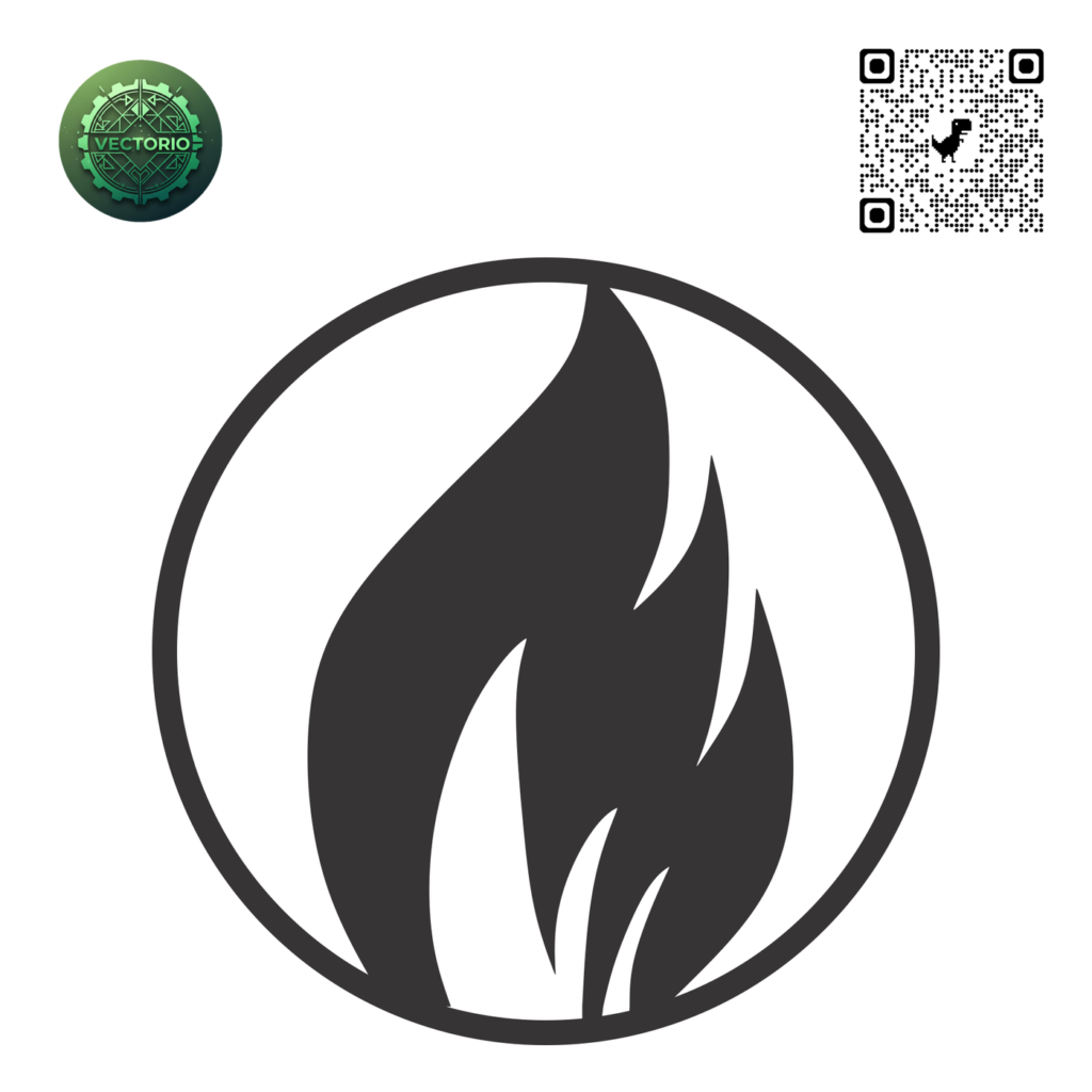 FIRE ELEMENT SYMBOL vector design for laser cutting and engraving
