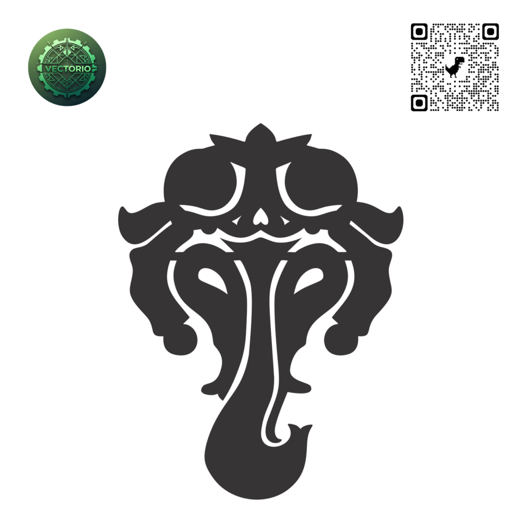 GANESHA HINDU 1 vector design for laser cutting and engraving