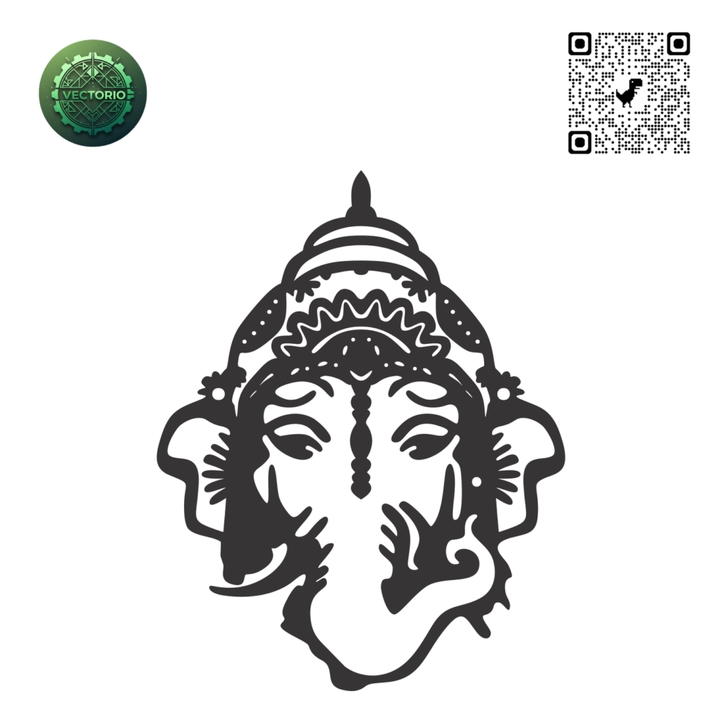 GANESHA HINDU 2 vector design for laser cutting and engraving