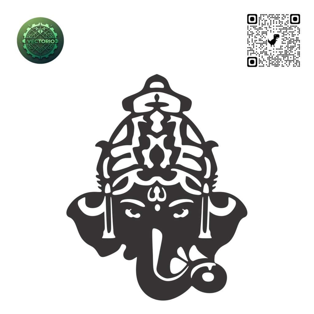 GANESHA HINDU 3 vector design for laser cutting and engraving