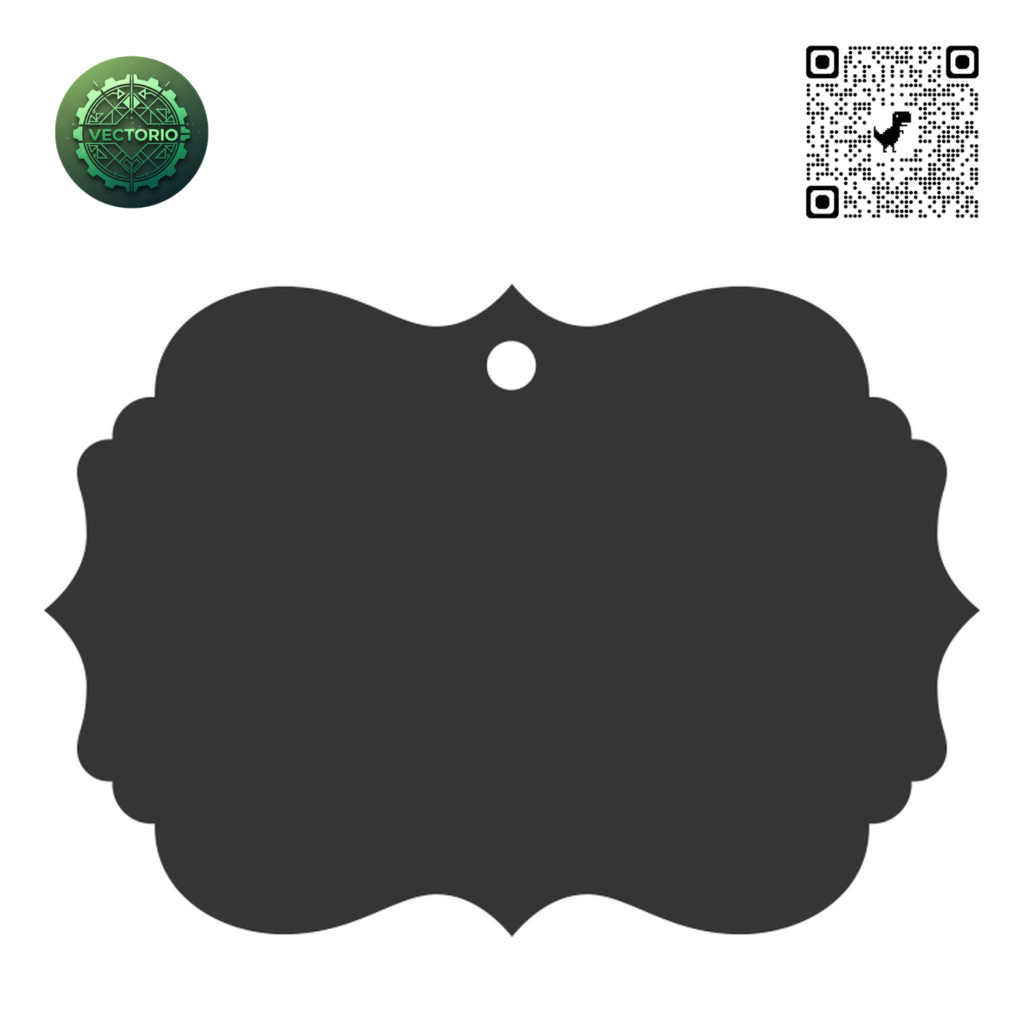 HANG TAG 125 vector design for laser cutting and engraving