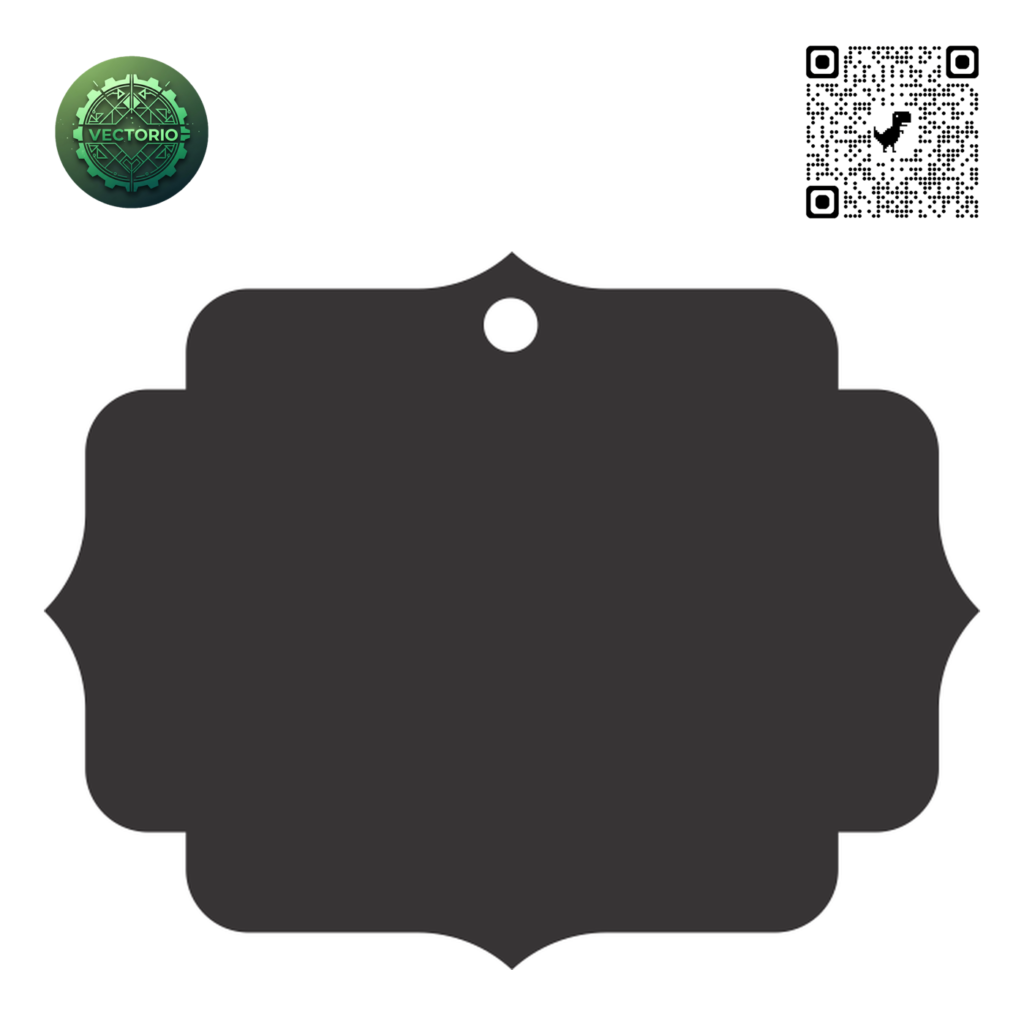 HANG TAG 135 vector design for laser cutting and engraving