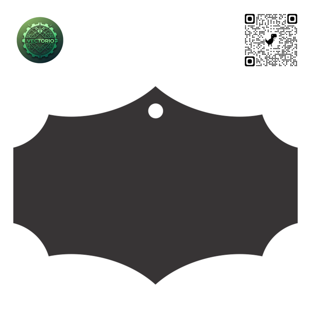 HANG TAG 136 vector design for laser cutting and engraving