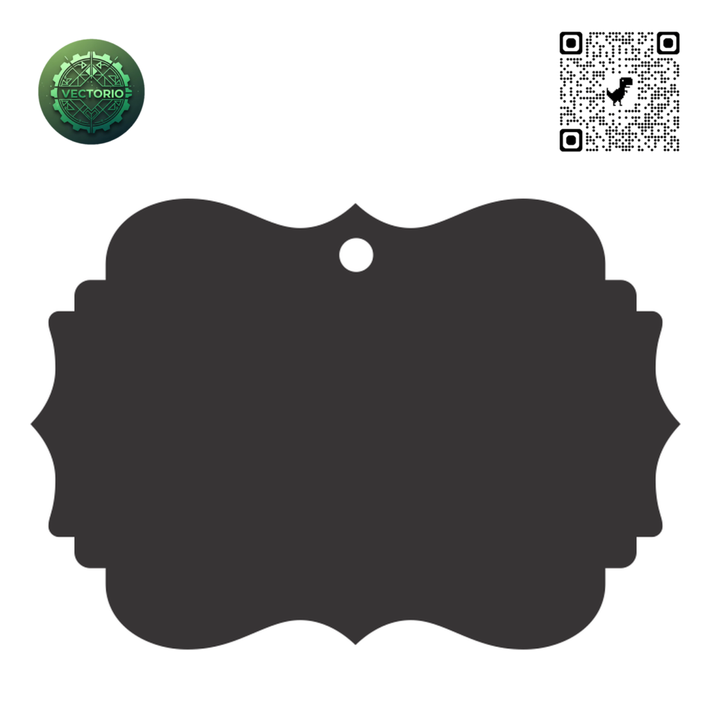 HANG TAG 143 vector design for laser cutting and engraving