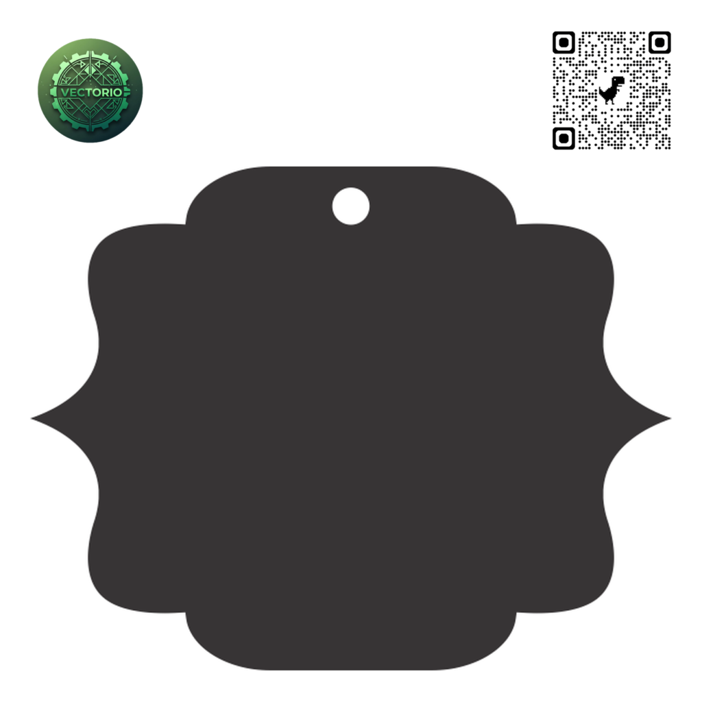 HANG TAG 75 vector design for laser cutting and engraving
