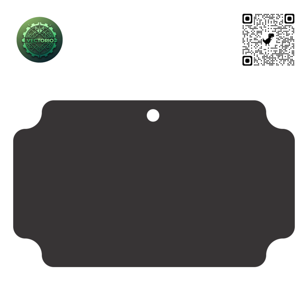 HANG TAG 84 vector design for laser cutting and engraving