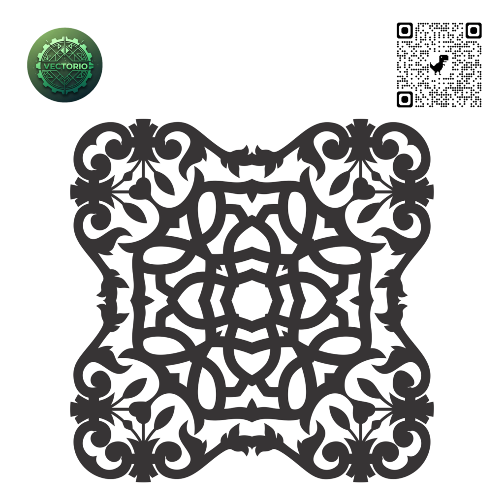 MANDALA 100 vector design for laser cutting and engraving