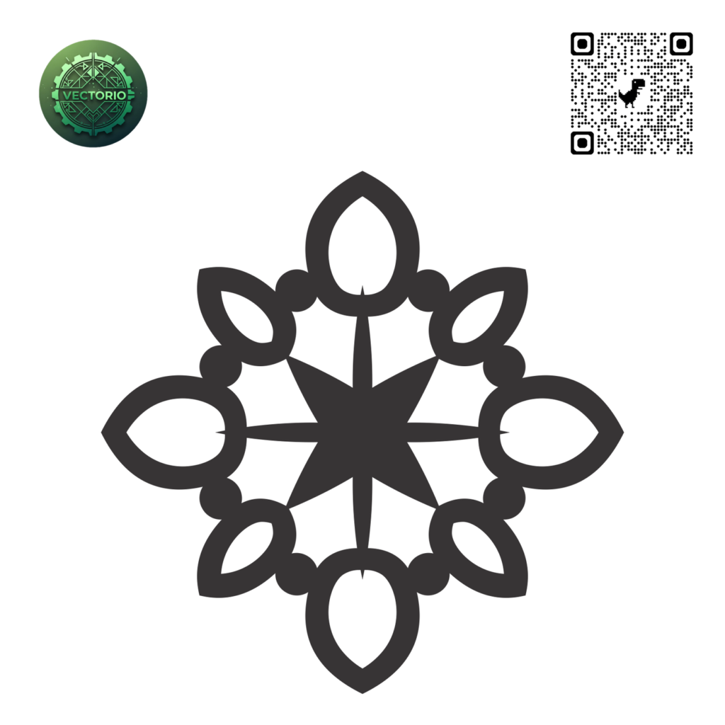 MANDALA 101 vector design for laser cutting and engraving