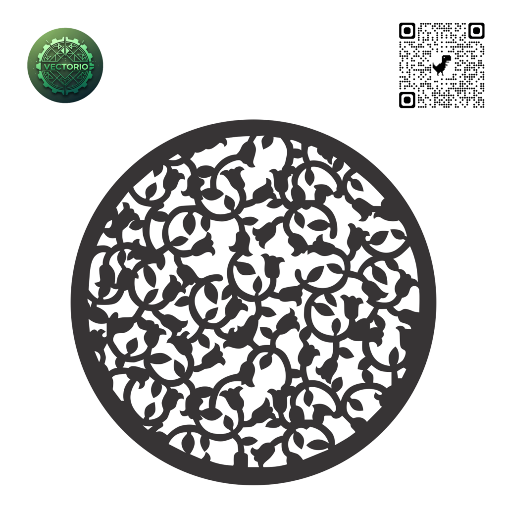 MANDALA 36 vector design for laser cutting and engraving