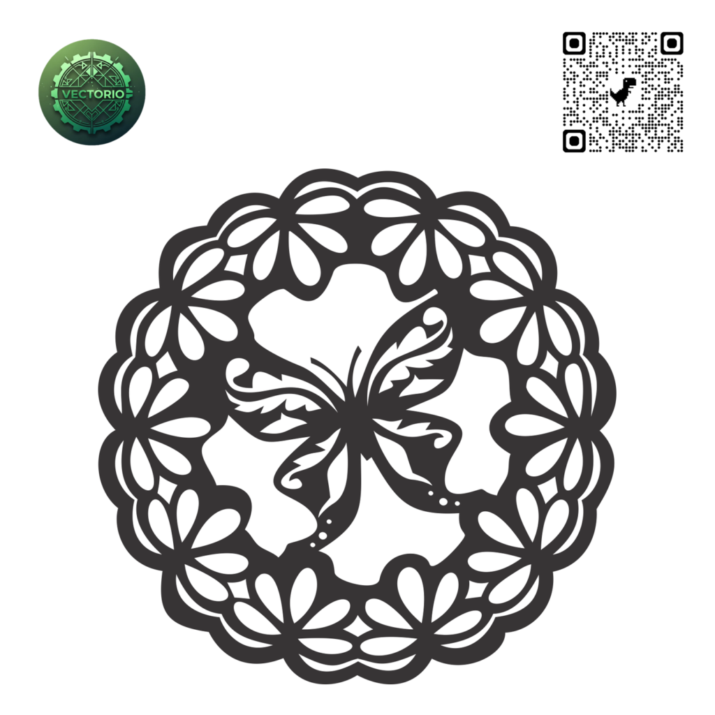 MANDALA 4 vector design for laser cutting and engraving